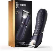 Pubic Hair Trimmer for Men's Electric Ball Trimmer Wet/Dry Body Shaver