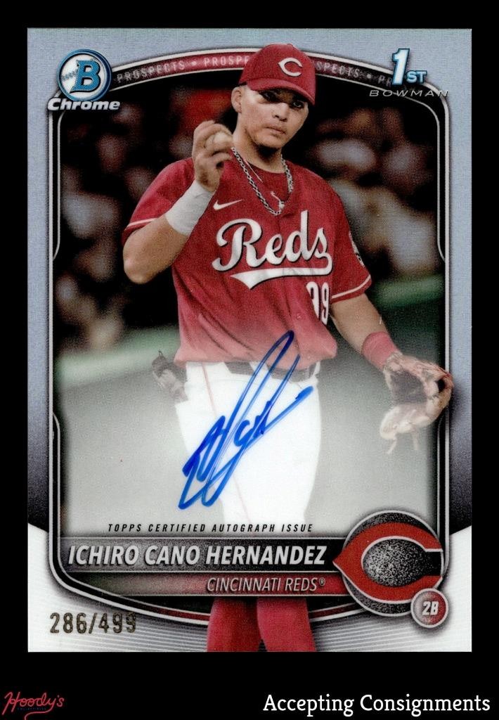 2025 Bowman Chrome Prospect Refractor Ichiro Cano Hernandez 1st Rookie AUTO /499