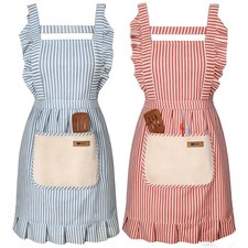 2 Pack Adjustable Kitchen Apron Cooking Apron For Women For Men With Pockets ...