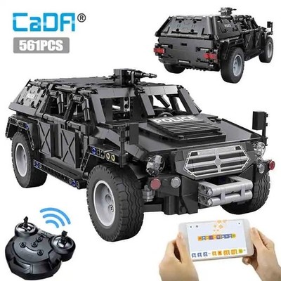 CADA 561 Teile Technik SUV Polizeifahrzeug LKW Pickup Steine City Offroad