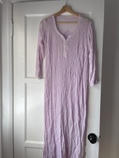 Custom Lilac Coloured Chikankari Embroidered Georgette Long Kurta Size 32 Bust