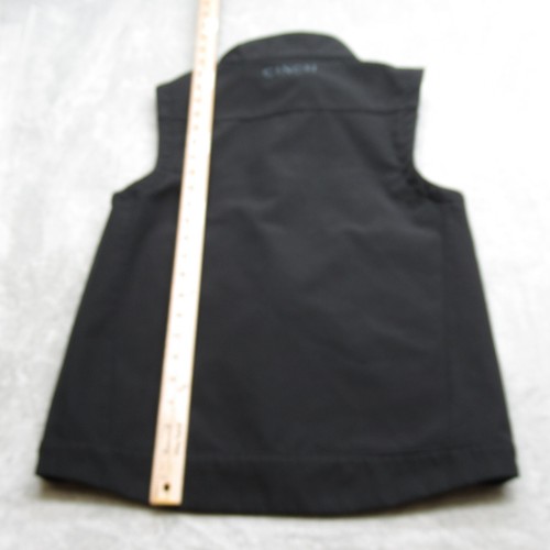 Cinch Bonded Vest Youth XL Black Softshell Fleece Lined Water Resistant Full Zip - Picture 10 of 12