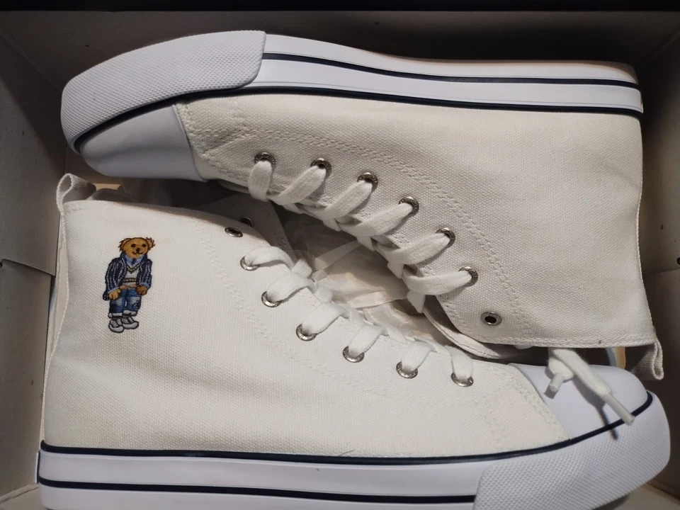Polo Ralph Lauren Blanco Hamptyn Hi II Oso talla 7 Foto 4 de 4