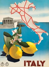 14073.Decoration Poster.Room wall vintage Interior art design.Italy Souvenir