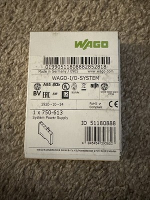 Wago 750-613 System Power Supply New Factory Sealed