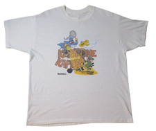 Vintage 80s Activsion Keystone Kapers Promo Atari Video Game Graphic Tee L ?