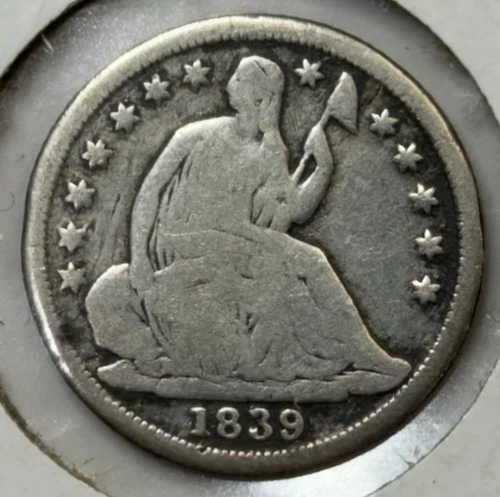 1839-O H10c Seated Liberty Half Dime ** BR3909
