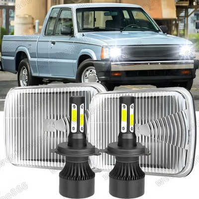 Pair 7x6'' 5x7'' LED Headlights Hi/Lo Sealed fit Mazda B2000 B2200 B2600 RX7 GLC