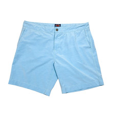 Faherty All Day Shorts Mens 38x9 Light Blue Performance Chinos Golf Preppy Beach