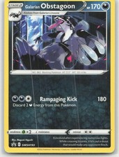 Carte promozionali Pokémon Spada e Scudo Obstagoon Galarian SWSH193 P NM