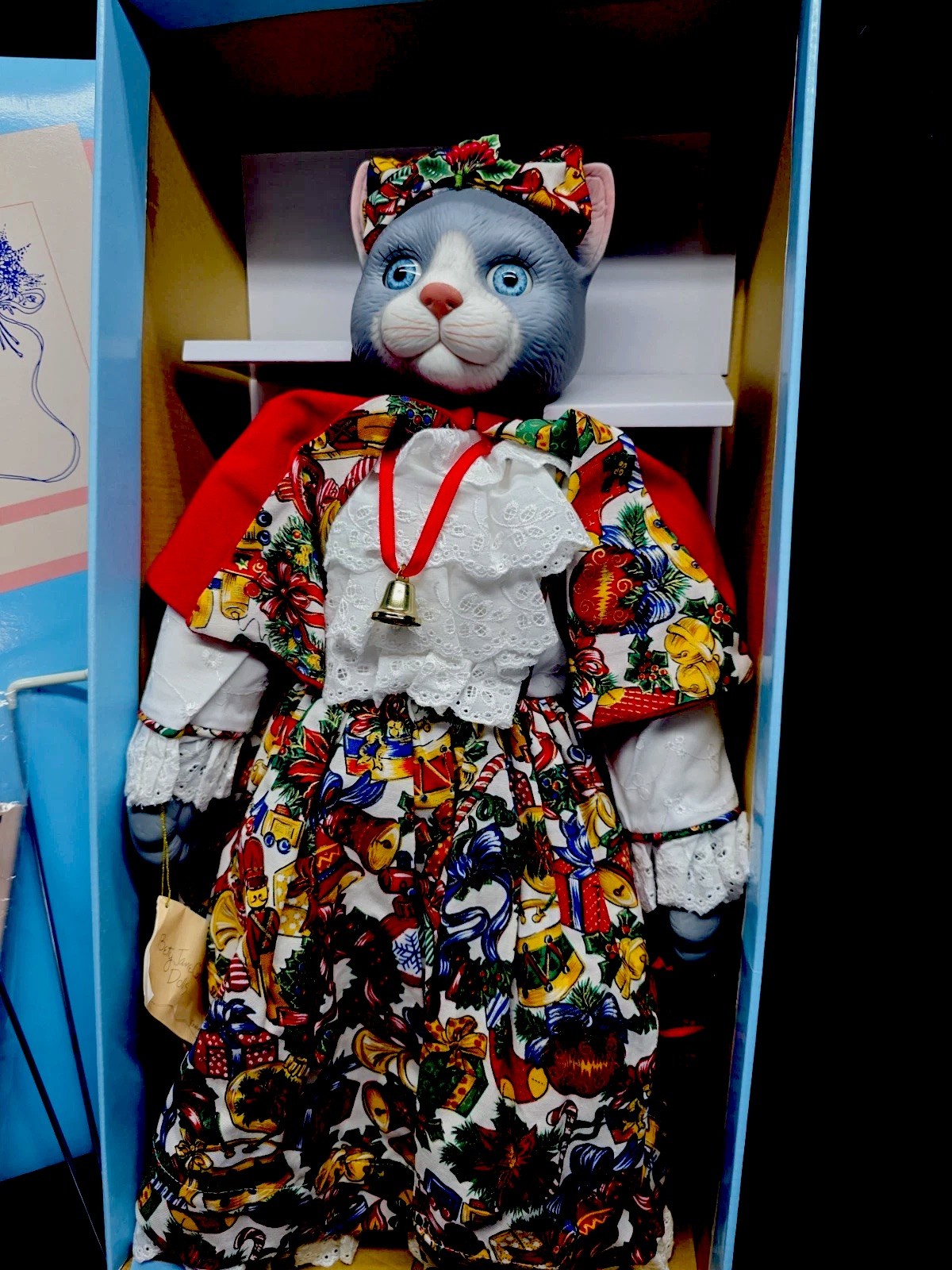 Large 22” Music Box Cat GOEBEL BETTE BALL BETTY JANE CARTER CAT DOLL PORCELAIN
