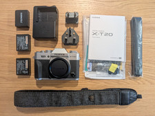 Fujifilm X-T20 24.3 MP Mirrorless Digital Camera - Silver - Body Great Condition