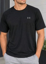 Mens Under Armour Size XL/TG/EG Black The Tech Tee Lightweight NWT