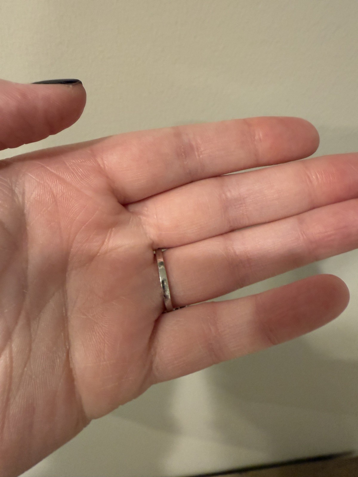 Moissanite Ring - Sterling Silver Setting - Size 8 - image 6