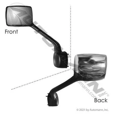 Automann 563.59035C Hood Mirror Assy Lh Chrome Ken