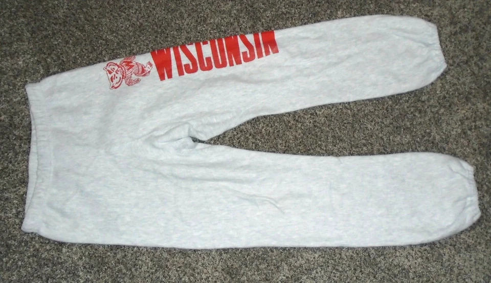 Vintage 90s LEE Cross Grain Wisconsin Badgers Sweatpants Medium - Image 2 of 3