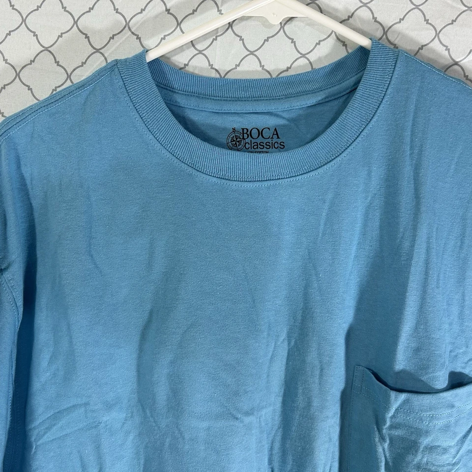 Lote de camisetas de bolsillo BOCA CLASSICS (2) grandes naranja y azul nuevas con etiquetas lisas en blanco Foto 3 de 4