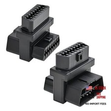 OBD2 Splitter Adapter,OBDII Full 16 Pin Male to Dual Female Adapter