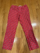 Vineyard Vines Pajama Pant Men Size Medium Lounge Red Holiday Whale Santa