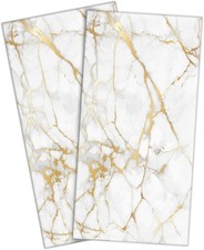 Gold and White Hand Towels