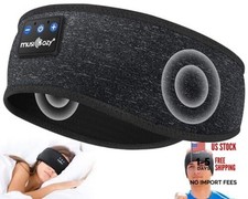 Sleep Headphones Bluetooth 5.4 Headband, Wireless Earphones Music Sleep Black