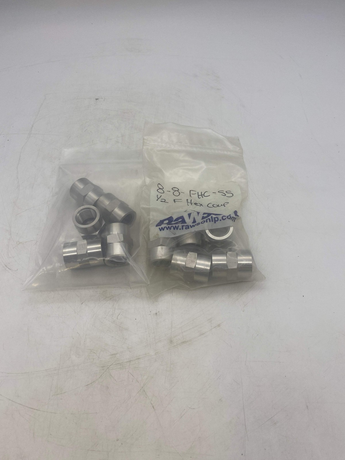 Parker 8-8 FHC-SS Female Hex Coupling, 1/2" FNPT x 1/2" FNPT, 316SS *Lot of (10)