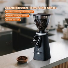 Commercial Coffee Grinder, 64mm Flat Burr Coffee Bean Mill
