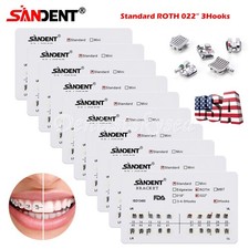 10Packs Dental Orthodontic Brackets Braces Standard Roth 0.022 Slot 3 hooks Y