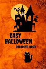Easy Halloween Coloring Book: 31 Easy Cute Simple Designs - VERY GOOD