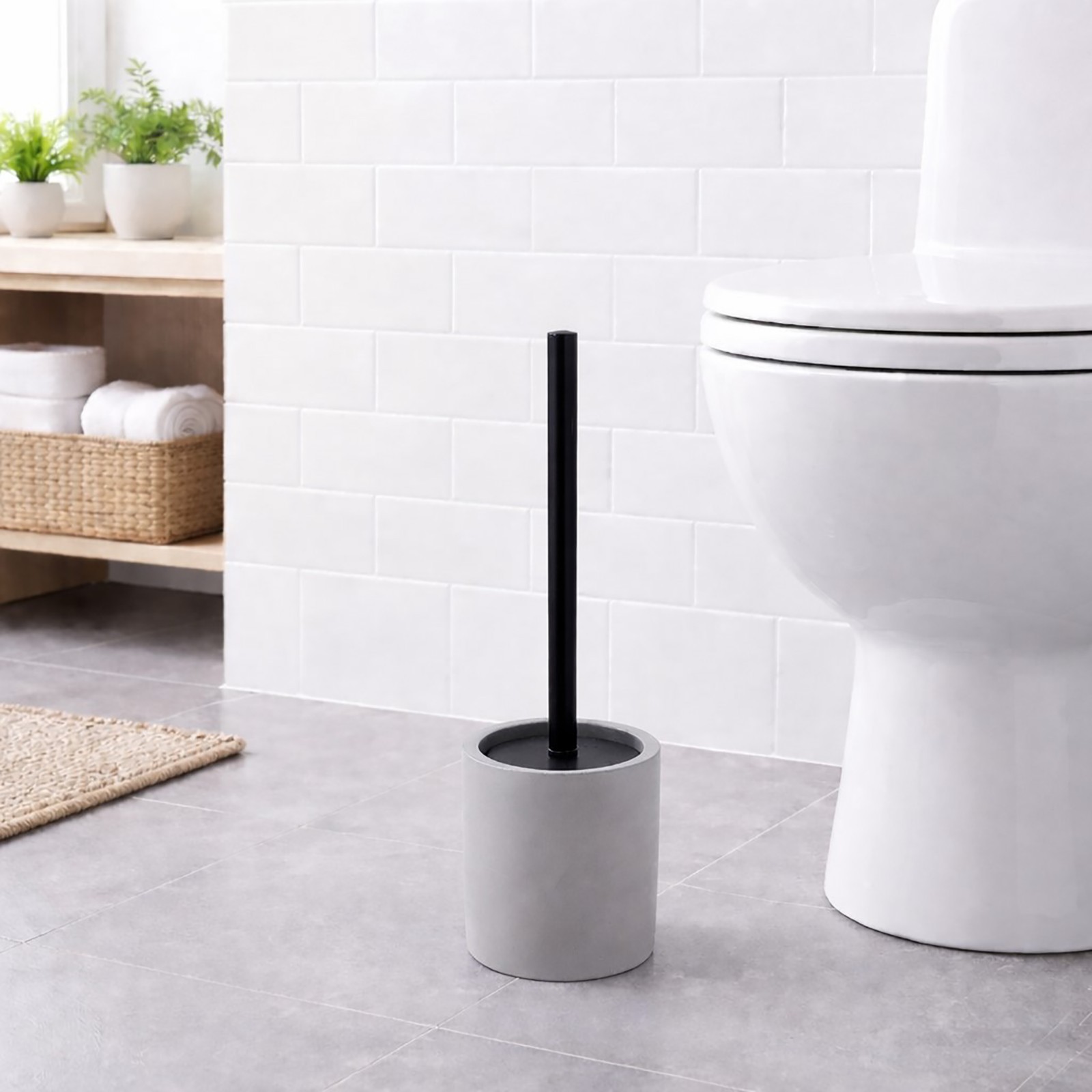 Toilet Brush Gray Only