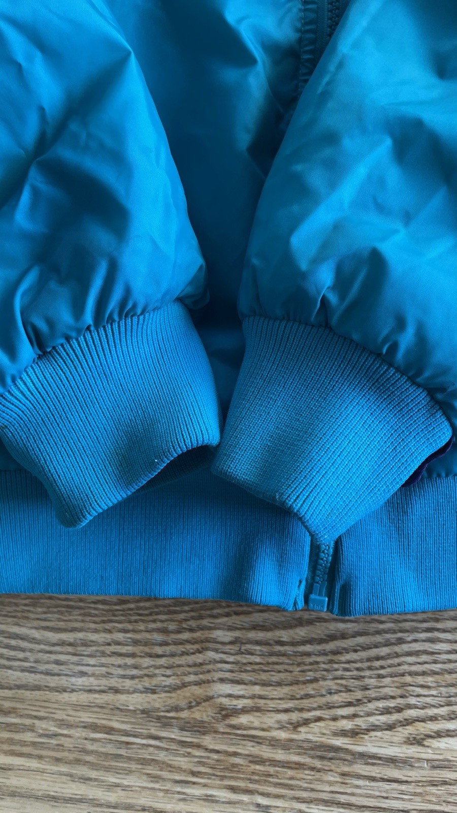 Columbia Vintage Reversible Jacket Teal Purple Thinsulate Thermal Mens L Bomber thumbnail 4