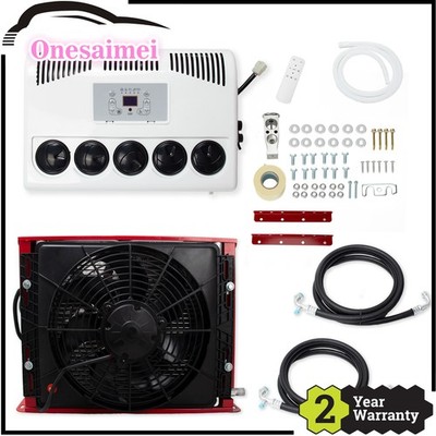 12V Split Air Conditioner 11000 BTU AC Kit for Cab Semi Truck Bus Caravan RV，new