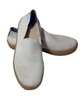 Rothy  s The City Slip-On Sneakers Cream Beige Women  s Size 6 Washable Knit