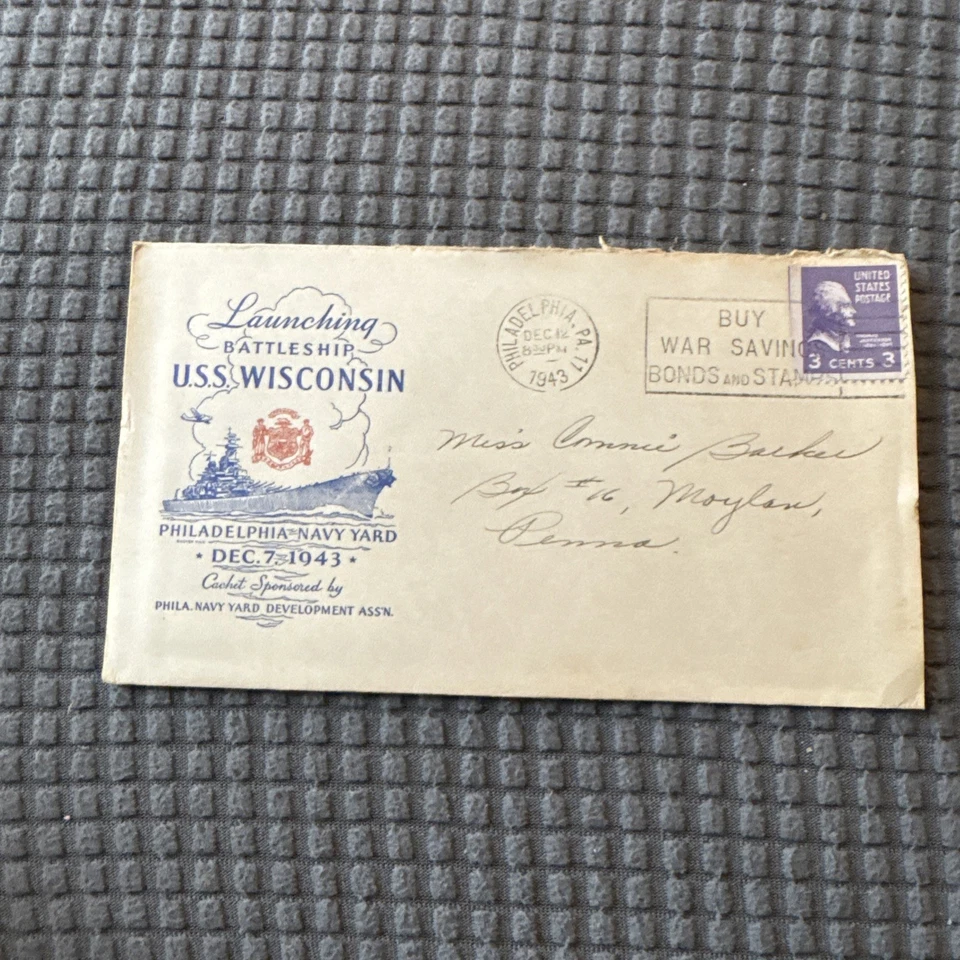 威斯康星号航空母舰首日发布封面和小册子  — 第 4/4 张图片