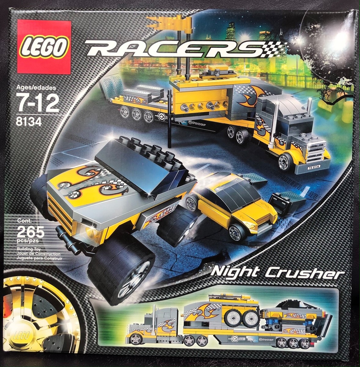 NEW SEALED 2007 LEGO 8134 Racers Night Crusher 265 pcs | eBay