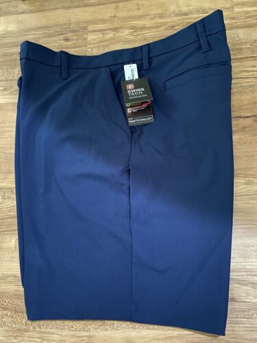 SwissTech Mens Performance Shorts Size 42 Blue Navy NWT - Picture 1 of 5