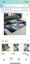 Luxe Weaver Area Rug- 2’ X 3’- Abstract- Navy- New