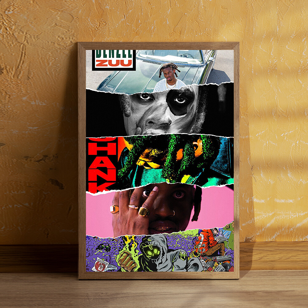 Denzel Curry Poster 16x24" 24x36" Custom Canvas Print Music Album Poster
