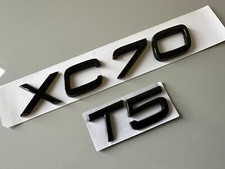 Gloss Black Rear Badge for XC70 T5 Glossy Car Numbers Letters XC 70 ABS