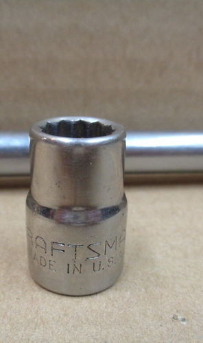 CRAFTSMAN Tools USA 44262 3/8" Dr Extension 9-7/8" L & 44302 10mm Socket 12pt - Foto 2 di 10