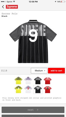 SUPREME 18SS soccer polo サッカー ポロシャツ 半袖 Soccer Polo - spring/summer 2018 - Supreme