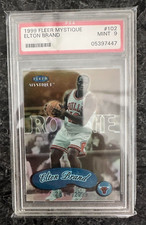 2000 Fleer Mystique #102 Elton Brand RC BULLS Basketball card PSA Mint 9