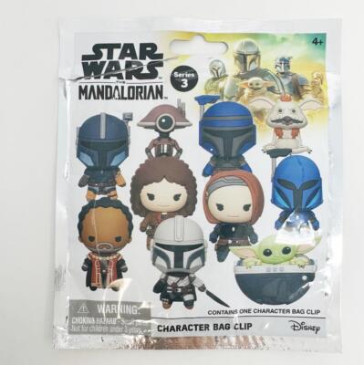 Star Wars Mandalorian : Series 3 Figural 3D Bag Clip - YOU CHOOSE!