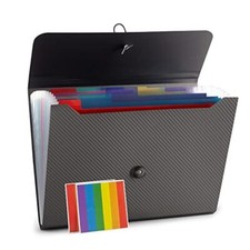 Expanding File Folder File Organizer 13 Pockets File Organizer 1pcs-grey