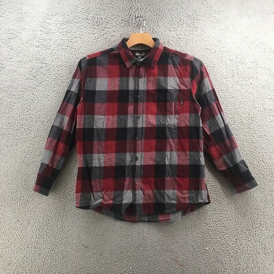 Eddie Bauer Button Up Shirt Mens L Multi Flannel Long Sleeve Cotton Collared