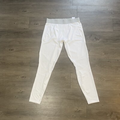 DSG Compression Pants White Leggings Breathable Base Layer Active Men Sz L