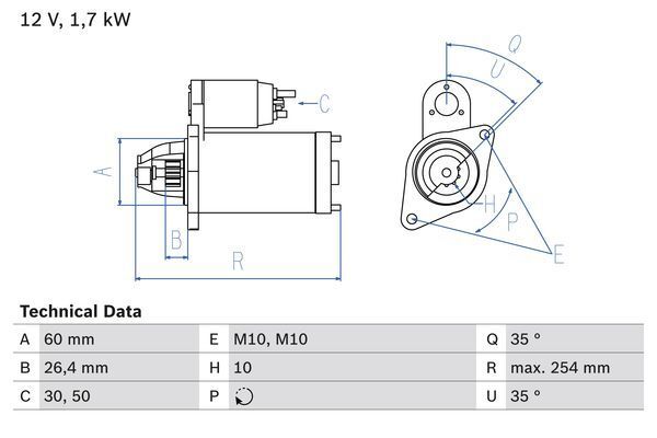 Bosch Anlasser Starter 0 986 022 240-image