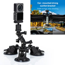 Tripod Mount Triple Car Suction Cup For Hero 10/9/Insta360 ONE X2/DJI OSMO