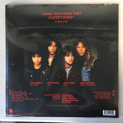 Metallica Kill em All Walmart Exclusive Red vinyl Heavy Metal