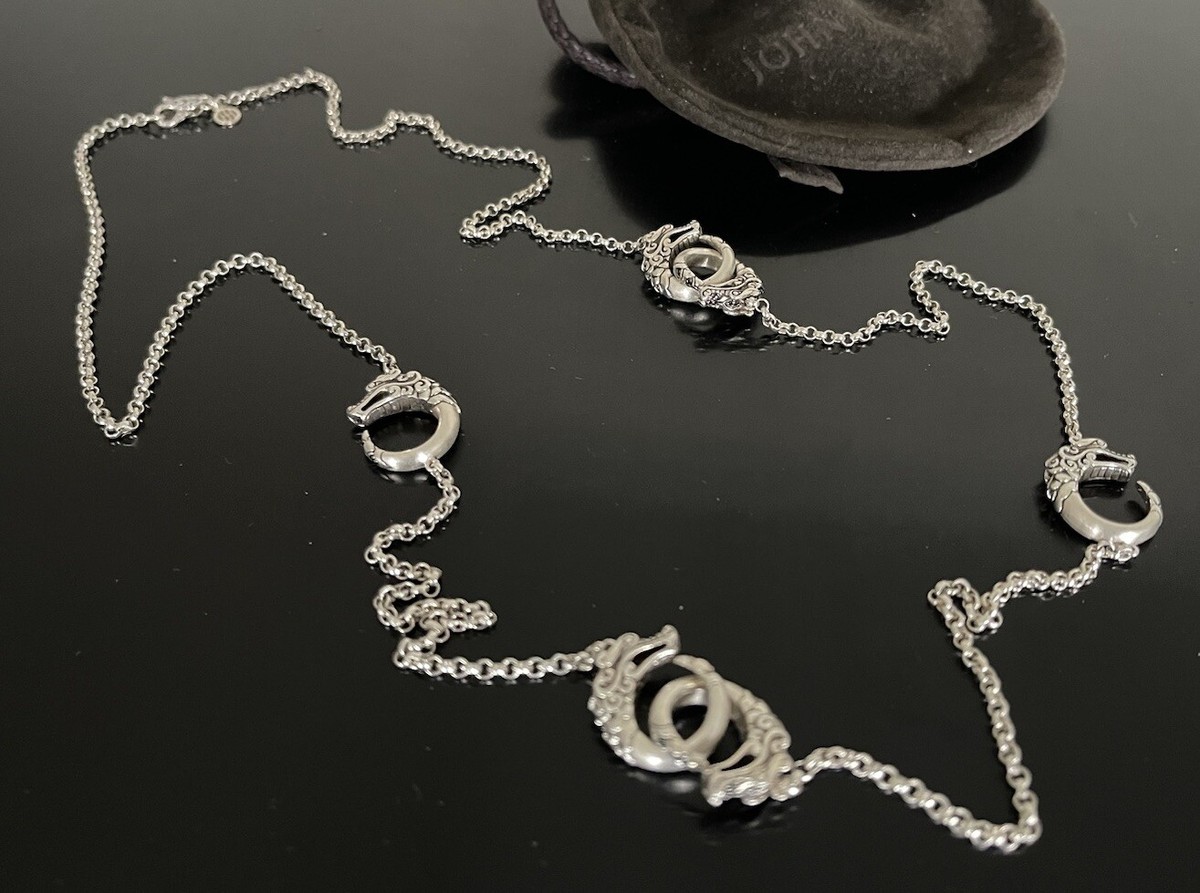 JOHN HARDY Sterling Silver Legends Naga Dragon 6- Pendant Necklace